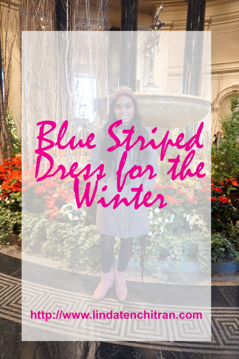 Blue-Striped-Dress-Pink-Cardigan-Winter-Style-Blogger-LINDATENCHITRAN-1-1616x1080
