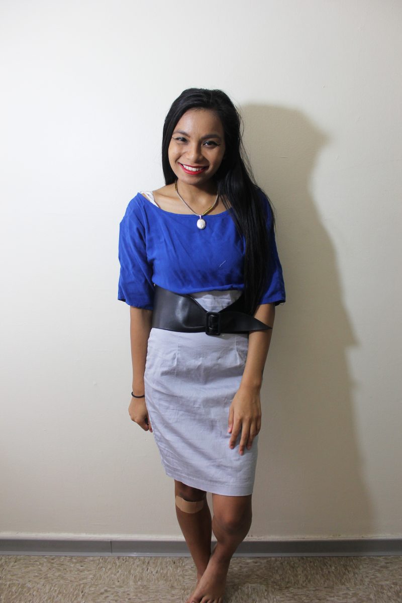 Blue Two Tone Dress for the Spring