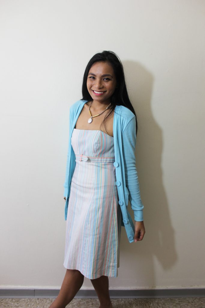 Striped Pastel Dress for the Spring  LINDA TENCHI TRAN