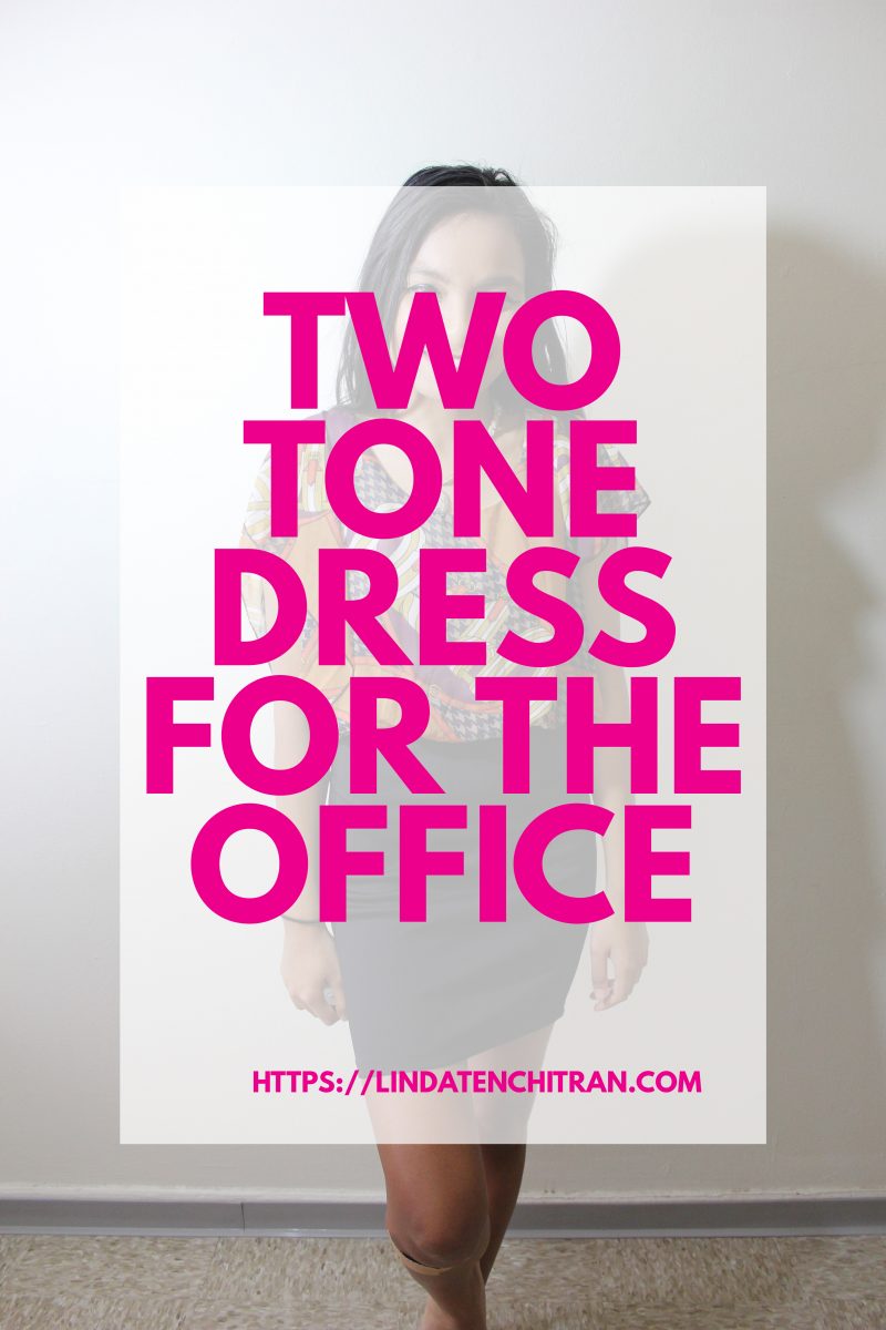 Two Tone Dress for the Office