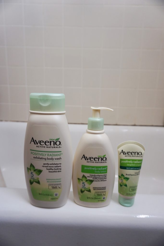 Aveeno Body Wash Body Lotion and Dark Spot Corrector Review